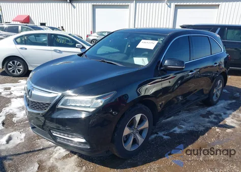 2014 Acura Mdx z USA, uszkodzony, nr VIN 5FRYD3H25EB006575